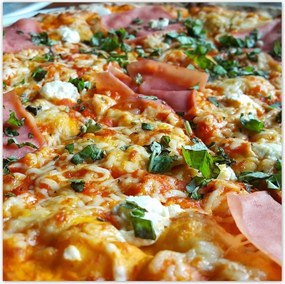 Poszterek 140x140 Pizza zöldségekkel