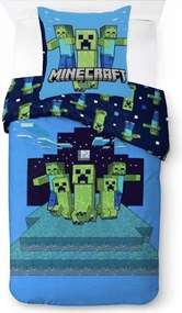 Minecraft Night Schemes ágyneműhuzat 140×200cm, 70×90 cm