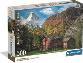 Hegyvidék Charming Matterhorn 500 db-os Compact puzzle Clementoni