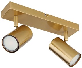 Globo 57911-2GO - Spotlámpa ROBBY 2xGU10/35W/230V arany