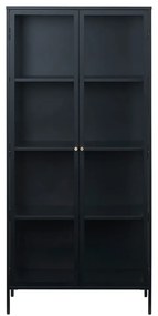 Fekete fém tálalószekrény 90x190 cm Carmel – Unique Furniture