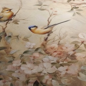 Kép - Vintage madár festmény II. (órával) (90x30 cm)