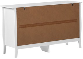 Fehér Hat Fiókos Komód WINCHESTER Beliani