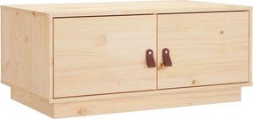 vidaXL tömör fenyőfa dohányzóasztal 80 x 50 x 35 cm