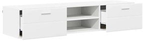 TV szekrény fiókkal polcokkal Fehér 150 x 39 x 30 cm Faanyag