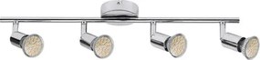 Beltéri karos spotlámpa gu10 4x50w króm norton