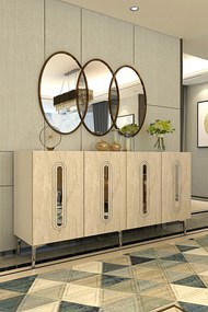 Rany 150 - White, Travertine, Silver