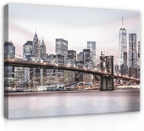 Vászonkép, Brooklyn Bridge, 100x75 cm méretben
