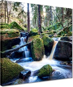 Vászonkép 30x30 Hegyi patak Tájkép