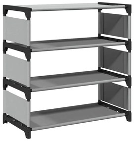 szürke nem szőtt szövetből cipőállvány 4 szintes 54x28x55 cm
