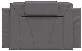 szürke műbőr fejtámla párna 90 cm