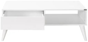 Kávésasztal 42x110 cm fehér