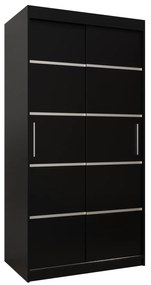 Ruhásszekrény 100 cm Verika 1 100 (fekete). 1063680