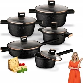 Edénykészlet Indukciós Serpenyő Mély Starke Pro Starlet Black 10 el