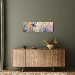 Kép - Rét pillangóval II (órával) (90x30 cm)