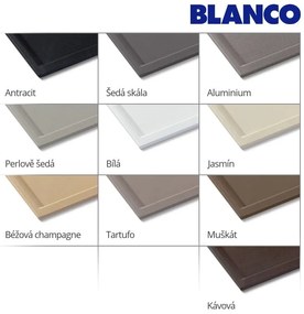 Blanco Zia 45 S Kompakt, szilgránit mosogató 680x500x190 mm, 1 kamrás, antracit, BLA-524721