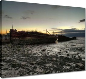 Vászonkép 50x40 Horgászcsónakok