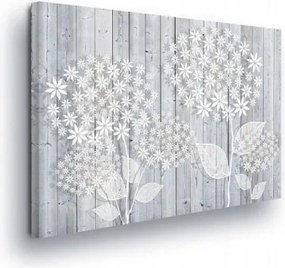 Vászonkép 100x75 Finomság könnyedség természet virágok fa vintage textúra