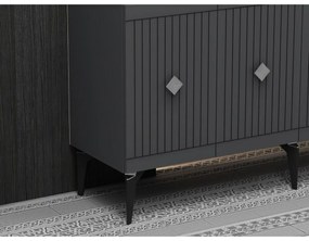 Midas Anthracite and Silver szekrény