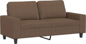 vidaXL kétszemélyes barna szövetkanapé 140 cm