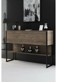 Luxe Walnut and Black komód