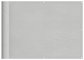 világosszürke 100% oxford poliészter erkélyparaván 75 x 700 cm