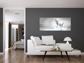 Kép - Fehér ló (120x50 cm)
