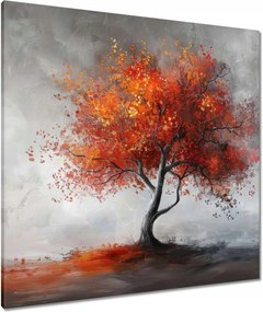 Vászonkép 80x80 Tűzszínekben pompázó fa