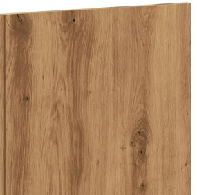 kézműves tölgy színű szerelt fali fejtámla 240 x 1,5 x 80 cm