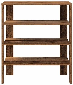 antik fa szerelt fa cipőtartó 61x32x70 cm