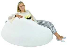 EMI fehér színű műbőr babzsákfotel