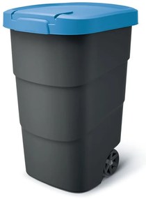 Prosperplast Wheeler 110 l szemetes kuka antracit kék fedéllel