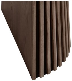 Kerek bővíthető étkezőasztal tölgyfa dekoros asztallappal ø 120 cm Osaka – House Nordic