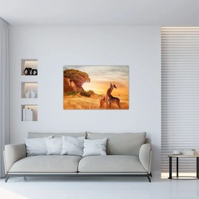 Kép - Zsiráfok Afrikában (90x60 cm)