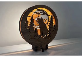 Li-Go 23574/DUB2 - LED dimmelhető asztali dekoráció LED/12W/230V 20x22 cm tölgy