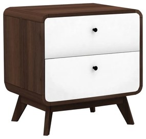 Fehér-natúr színű éjjeliszekrény Cassie - Støraa