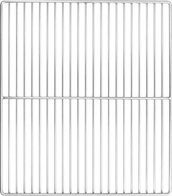 vidaXL Grill rács Ezüst 45 x 40 cm Rozsdamentes acél