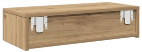 Falipolc fiókokkal artisian tölgy 60x26,5x15 cm műszaki fa