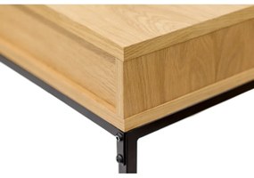 Íróasztal tölgyfa dekoros asztallappal 35x100 cm Frame – Woodman