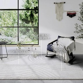 Krémszínű szőnyeg 200x280 cm Pigment Cream White – Elle Decoration
