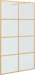 vidaXL Walk-in zuhanyfal Arany 115 x 195 cm edzett üveg