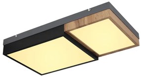 Globo 67286-30 - LED mennyezeti lámpa GUNDI LED/30W/230V barna/fekete