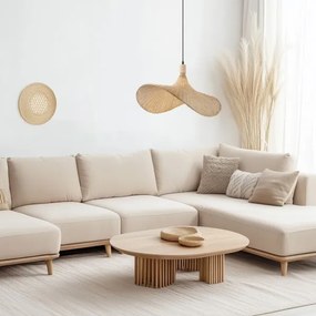 Immax 08289L - Csillár zsinóron SOMBRERO 1xE27/40W/230V átm. 70 cm rattan