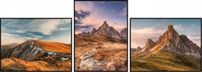 Poszter triptichon szett 40x50 hegyek csúcs táj