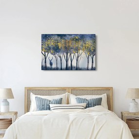 Kép egy szarvasról az erdőben (90x60 cm)