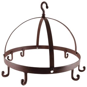 Öntöttvas fűszernövény szárító, 8 akasztóval, 42 cm átmérőjű