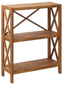 Natúr színű tölgyfa polcos állvány 70x87 cm X-Shelf – Unique Furniture