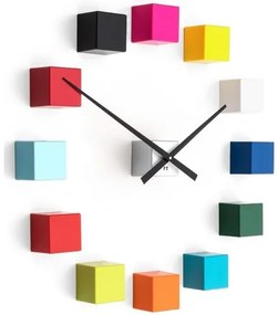 Future Time FT3000MC Cubic multicolor Design falra ragasztható óra, átmérő 50 cm