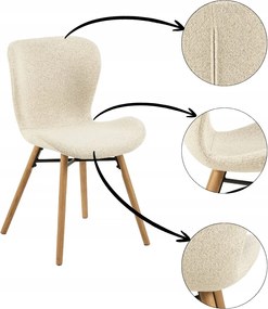 Kényelmes Kárpitozott Szék Batilda bézs nappali étkezőbe