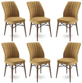 Flex Cappuccino és Brown étkezőszék szett, 6 db